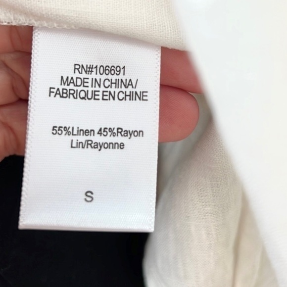 NWT,Young,Fab&Broke, Port Top, Wrap-Around in White, Tie in Front or Back, S - Picture 6 of 15